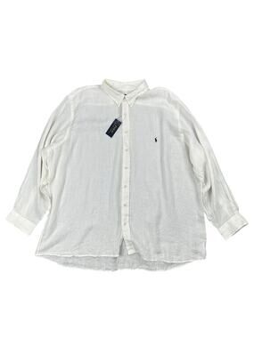 Polo Ralph Lauren Linen Classic Fit Long Sleeve Button Down — 3XB